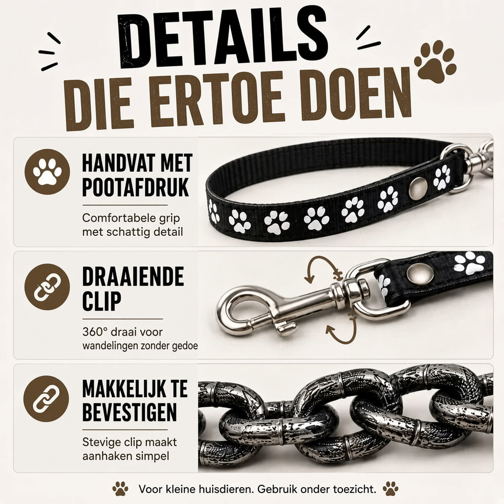 DogChain – De stoerste leiband voor kleine baasjes