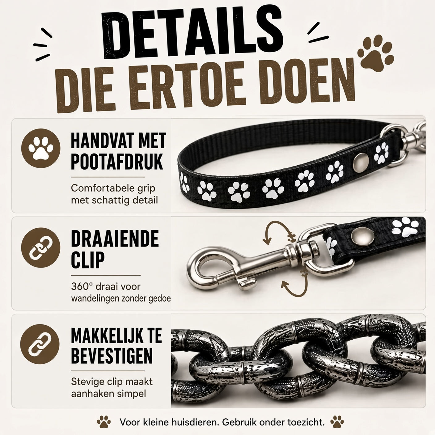 DogChain – De stoerste leiband voor kleine baasjes